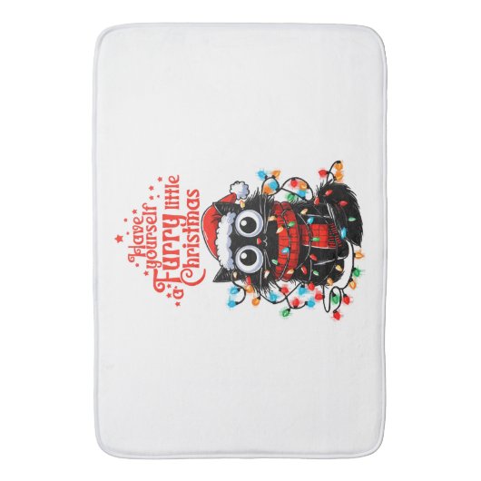 Tapis De Bain Petit Noël Furry (devant Vertical)