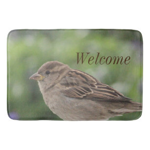 Tapis De Bain Petit oiseau Brown