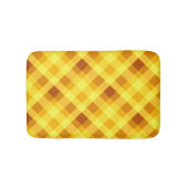 Tapis de bain petit plaid jaune jaune vif (Devant)