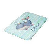 Tapis De Bain Petite baleine mignonne et irrégulière (Angle)
