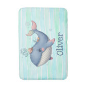 Tapis De Bain Petite baleine mignonne et irrégulière (Devant (Vertical))