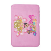 Tapis De Bain Petite fille en rose (Devant (Vertical))