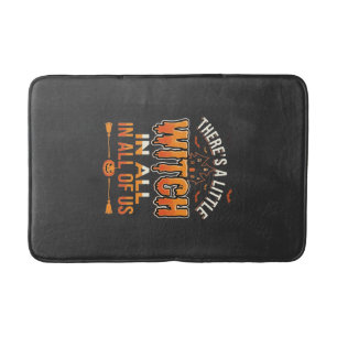 Tapis De Bain Petite Sorcière Halloween Sorcière Conception de T