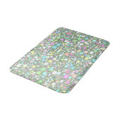 Tapis De Bain Petites boîtes Pastel Artwork Abstrait (Angle)