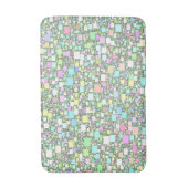 Tapis De Bain Petites boîtes Pastel Artwork Abstrait (Devant (Vertical))
