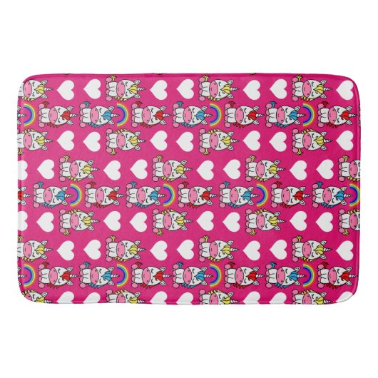 Tapis De Bain Petites filles Unicorn Pony (Devant)