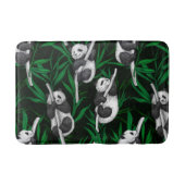 Tapis De Bain Petits panda sur vert foncé (Devant)