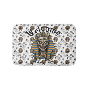 Tapis De Bain 🤍 Pharaon Blanc Mummy Doormat 🎃 👑