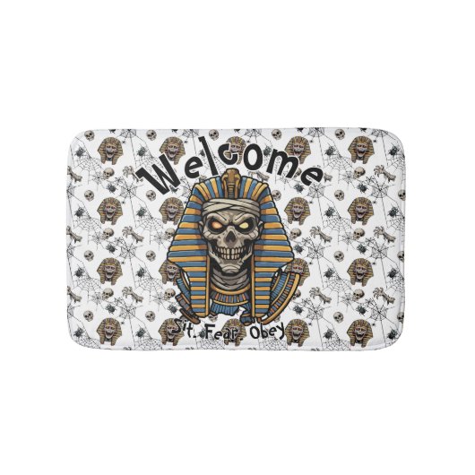 Tapis De Bain 🤍 Pharaon Blanc Mummy Doormat 🎃 👑 (Devant)