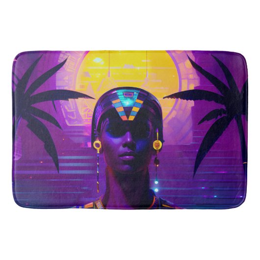 Tapis De Bain Pharaon Synthwave (Devant)