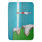 Tapis De Bain Phare de Beachy Head Manche (devant Vertical)