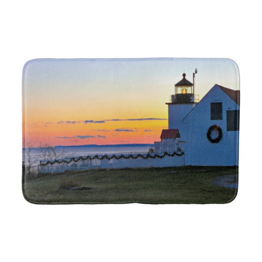 Tapis De Bain Phare de Fort Point, Maine Bath Mat (Devant)