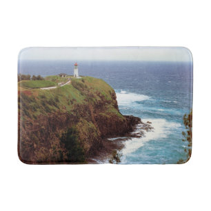 Tapis De Bain Phare de Kilauea Point, Kauai, Hawaii