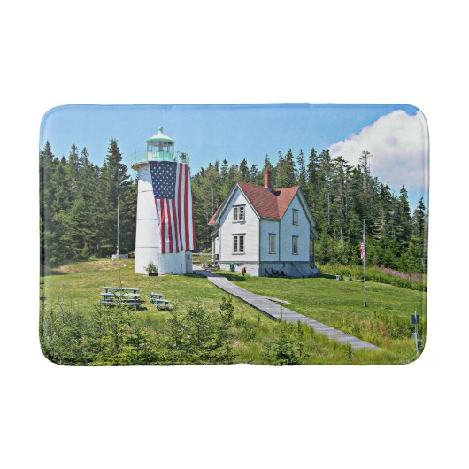 Tapis De Bain Phare de Little River, Maine Cutler (Devant)