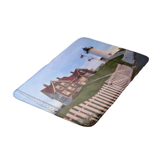 Tapis De Bain Phare de Nobska Point, Cape Cod Massachusetts (Angle)
