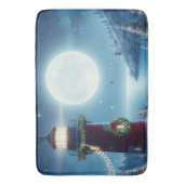 Tapis De Bain Phare de Noël nautique (devant Vertical)