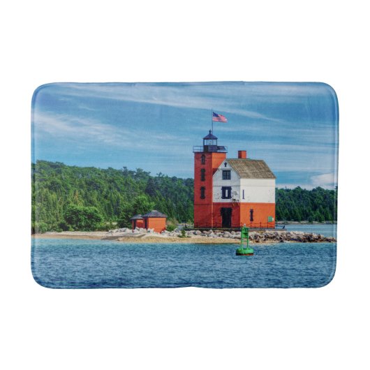 Tapis De Bain Phare de Round Island (Devant)