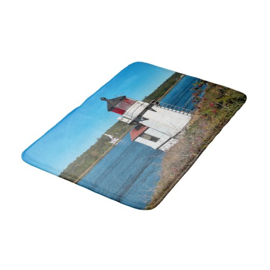 Tapis De Bain Phare de Squirrel Point, Maine Bath Mat (Angle)