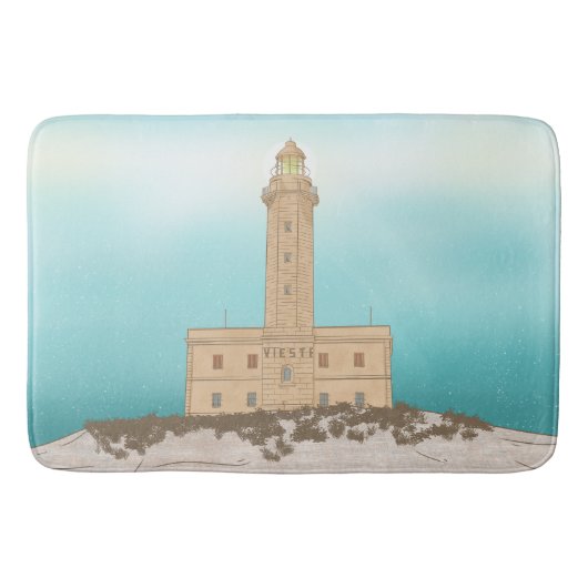 Tapis De Bain Phare de Vieste Italie (Devant)