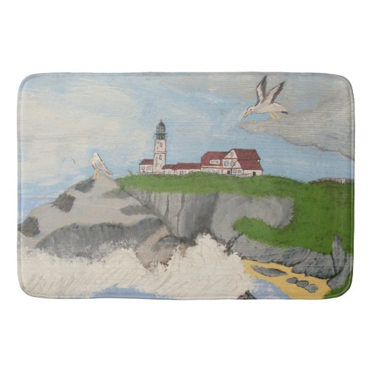 Tapis De Bain Phare près du Mat de bain de mer (Devant)
