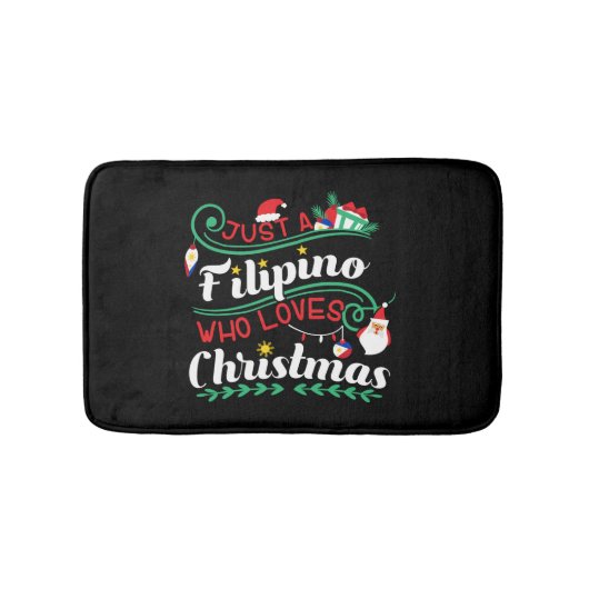 Tapis De Bain Philippines - Les Philippins qui aiment Noël (Devant)