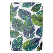 Tapis De Bain Philodendron vert et bleu du feuillage Botanique (devant Vertical)