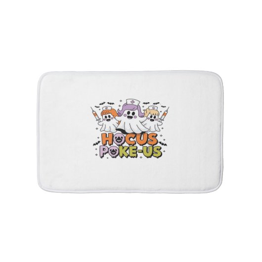 Tapis De Bain Phlebotomiste Halloween Médicale Lab Tech Éffrayan (Devant)