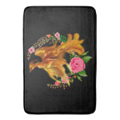 Tapis De Bain Phoenix Floral Se Lève De L'Imaginaire Des Cendres (devant Vertical)