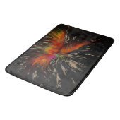 Tapis De Bain Phoenix Rising – Art abstrait d'explosion de feu (Angle)