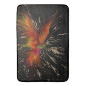 Tapis De Bain Phoenix Rising – Art abstrait d'explosion de feu (devant Vertical)
