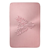Tapis De Bain Phoenix Stylisé Rose sur l'or rose (devant Vertical)