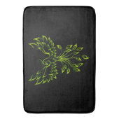 Tapis De Bain Phoenix vert se lève sur le noir (devant Vertical)