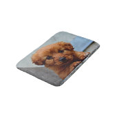 Tapis De Bain Photo Brown de portrait de chiot (Angle)
