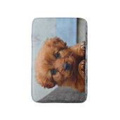 Tapis De Bain Photo Brown de portrait de chiot (Devant (Vertical))