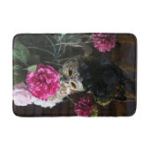 Tapis De Bain Photo de fleurs et plumes de masque (Devant)