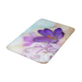 Tapis De Bain Photo d'un joli Crocus de printemps violet (Angle)
