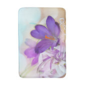 Tapis De Bain Photo d'un joli Crocus de printemps violet (Devant (Vertical))