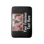 Tapis De Bain Photo et texte personnalisés (Devant (Vertical))