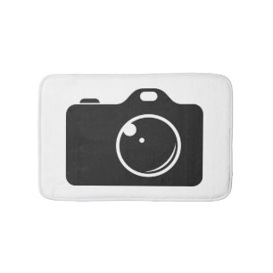 Tapis De Bain Photo Pop Art noir et blanc