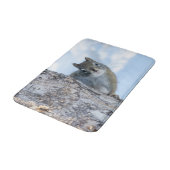 Tapis De Bain Photographie d'animal, Écureuil curieux (Angle)