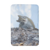 Tapis De Bain Photographie d'animal, Écureuil curieux (Devant (Vertical))