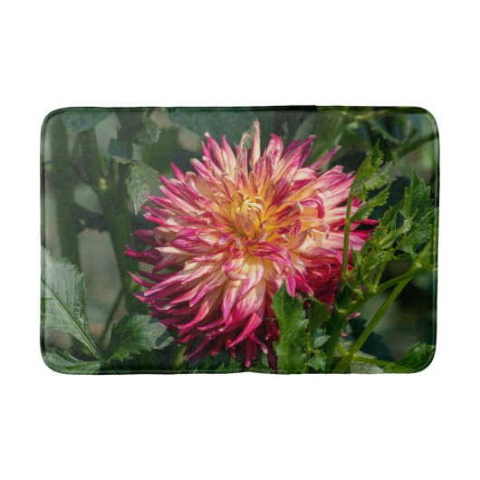 Tapis De Bain Photographie de fleurs, Chrysanthème orange (Devant)