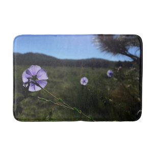 Tapis De Bain Photographie des fleurs bleues