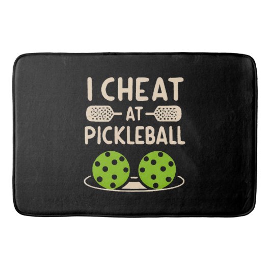 Tapis De Bain Pickleball Drôle (Devant)
