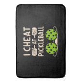 Tapis De Bain Pickleball Drôle (devant Vertical)