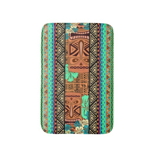 Tapis De Bain Pièce de Bath de Tiki (Devant (Vertical))