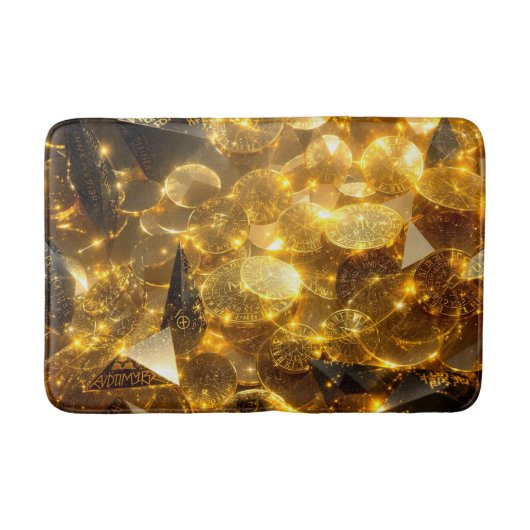 Tapis De Bain Pièces de Rune d'or (Devant)