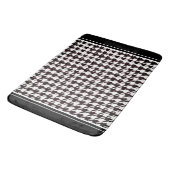 Tapis De Bain Pied de fond noir et blanc classique   (Angle)