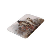 Tapis De Bain Pieds-Noirs indiens sur cheval arabe pourchassés (Angle)