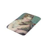 Tapis De Bain Pierre-Auguste Renoir - Femme avec chat (Angle)